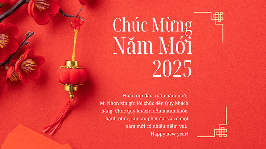 Mi Nhon chúc mừng năm mới 2025